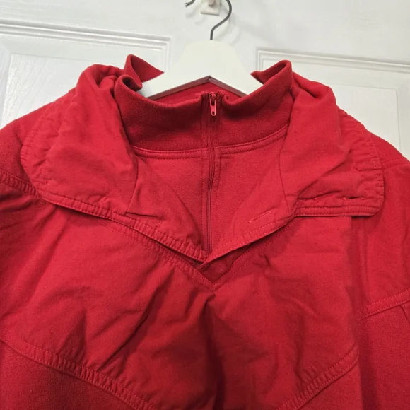Vintage Foot Locker Red Quarter-Zip Pullover - Picture 6 of 8